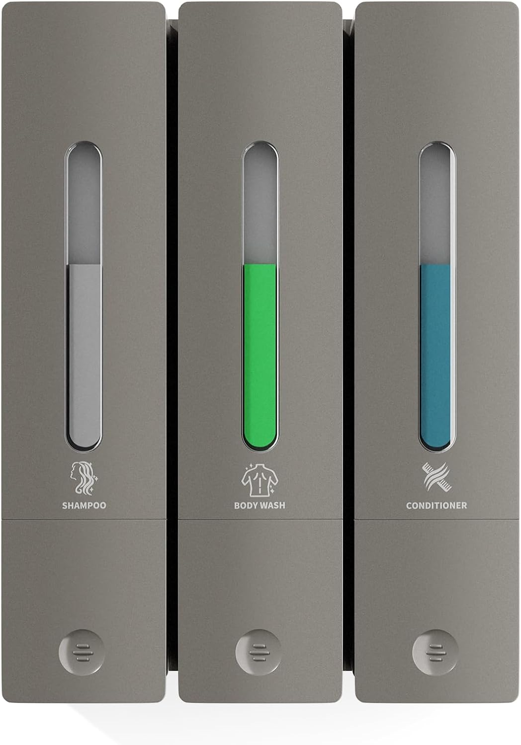 Wall-Mounted 3-Chamber Shower Soap Dispenser for Easy Use