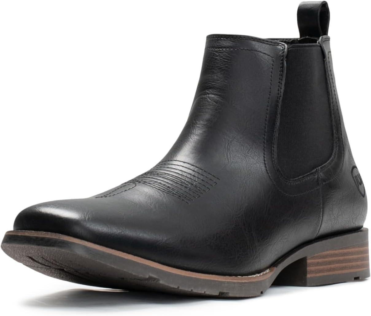 IUV Cowboy Boots for Men - Stylish Ankle Western Slip-On Design