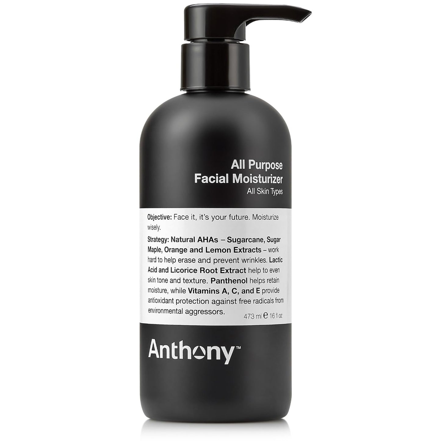 Anthony All-Purpose Facial Moisturizer for Hydrated Skin