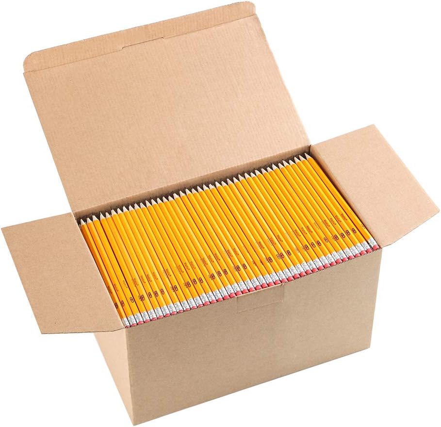 Madisi Wood-Cased #2 HB Pencils - Pre-sharpened Bulk Pack