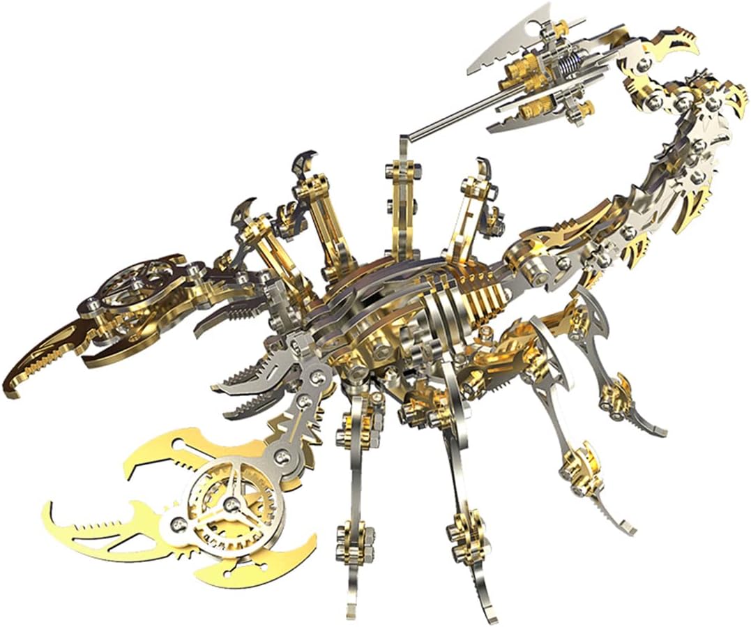 3D Metal Model Kits - Mechanical Scorpion King Gold Puzzle