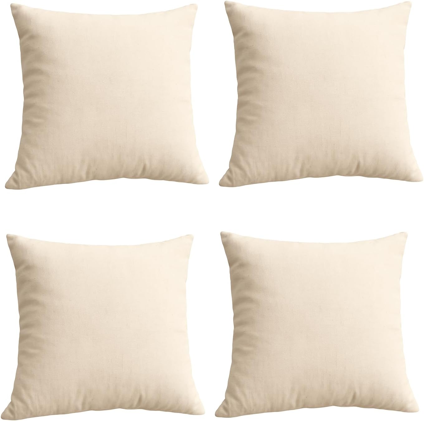 Trendy Home 20x20 Cotton Throw Pillow Inserts for Comfort