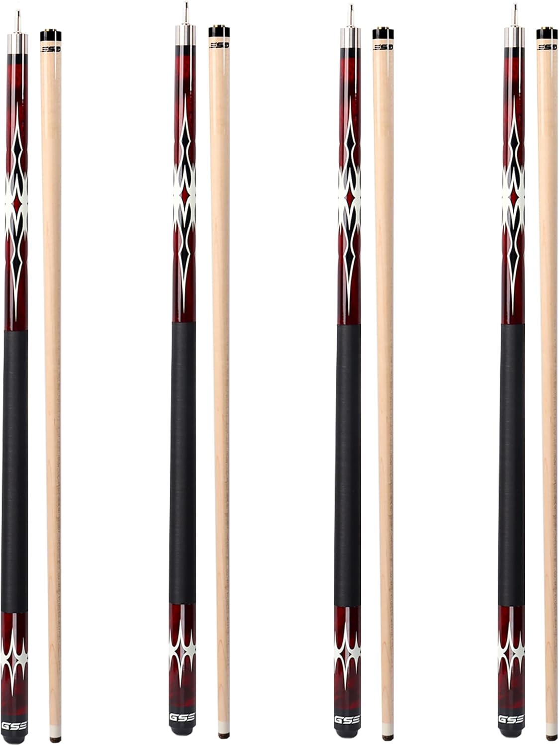 58in Canadian Maple Hardwood Billiard Pool Cue Sticks for All