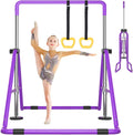 Kids Gymnastics Bar Folding Horizontal Bar - Adjustable Home Training