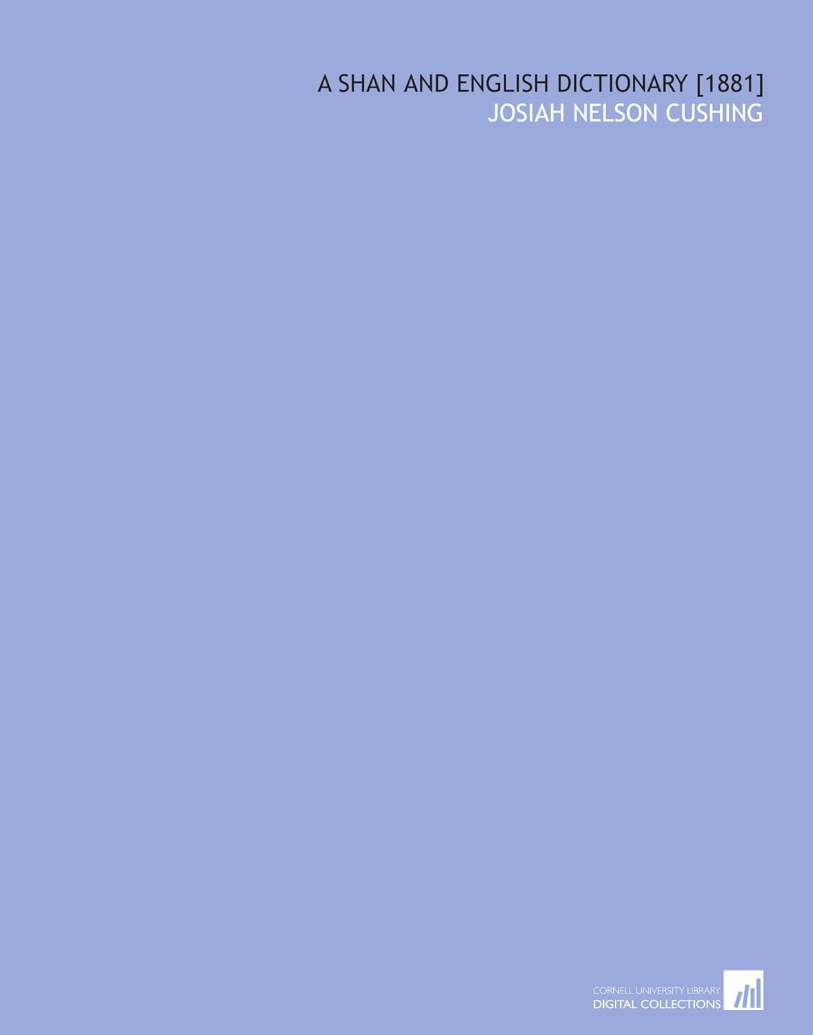 A Shan and English Dictionary: Comprehensive Language Resource