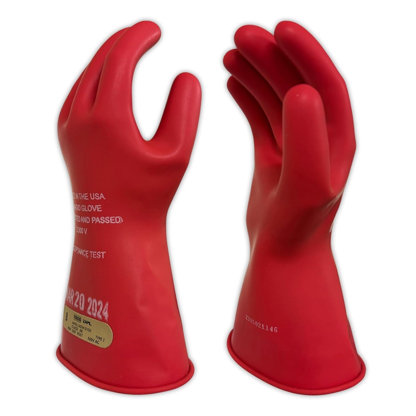 MAGID Insulating Gloves for Lineman and Electricians - Size 10
