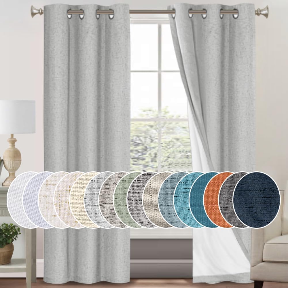 PrinceDeco Blackout Curtains for Bedroom and Living Room Use