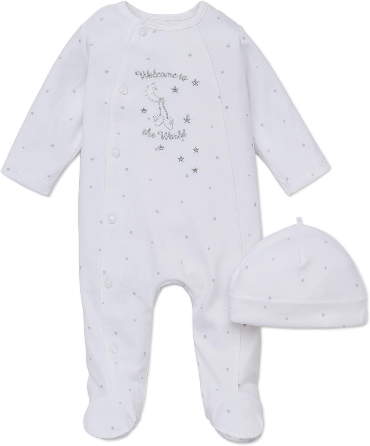 Little Me 100% Cotton Footie Sleeper Set, Tag-Free & Super Soft
