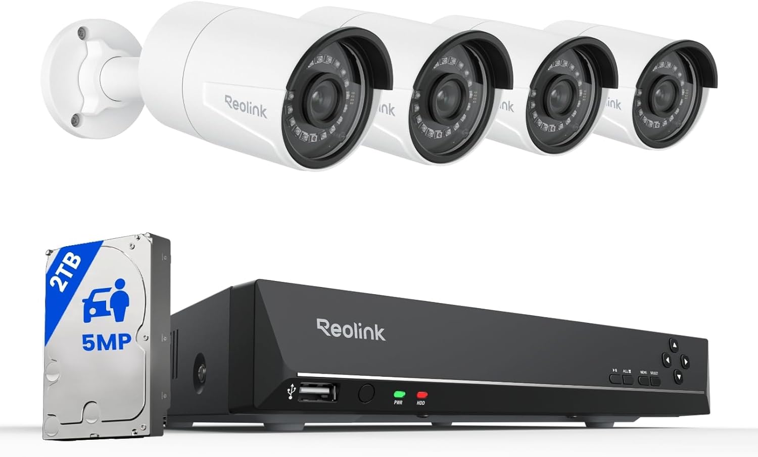 REOLINK 8CH 5MP Security Camera System with Night Vision