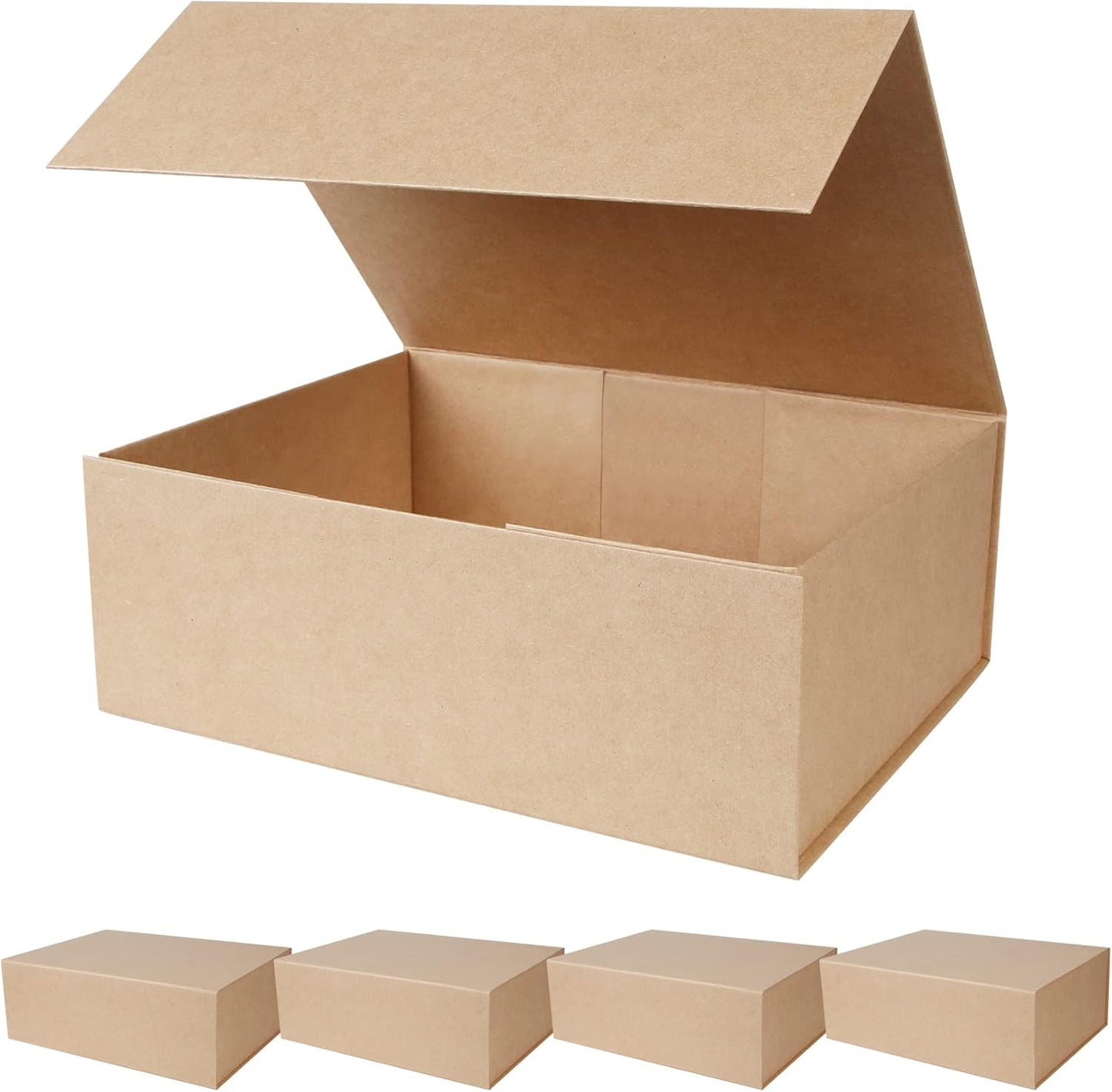 Brown Magnetic Gift Boxes for Bridesmaid Groomsman Proposals
