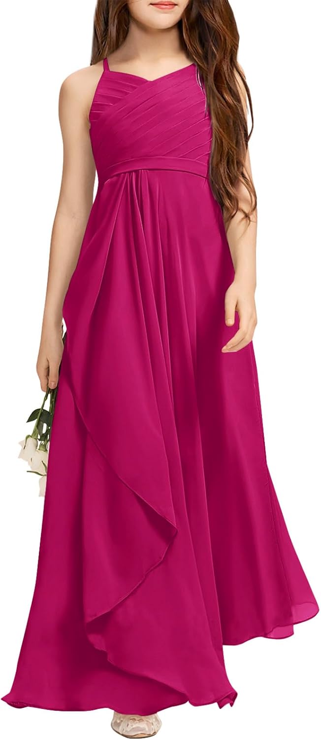 Imily Bela Girls A-Line Halter Dress for Special Occasions