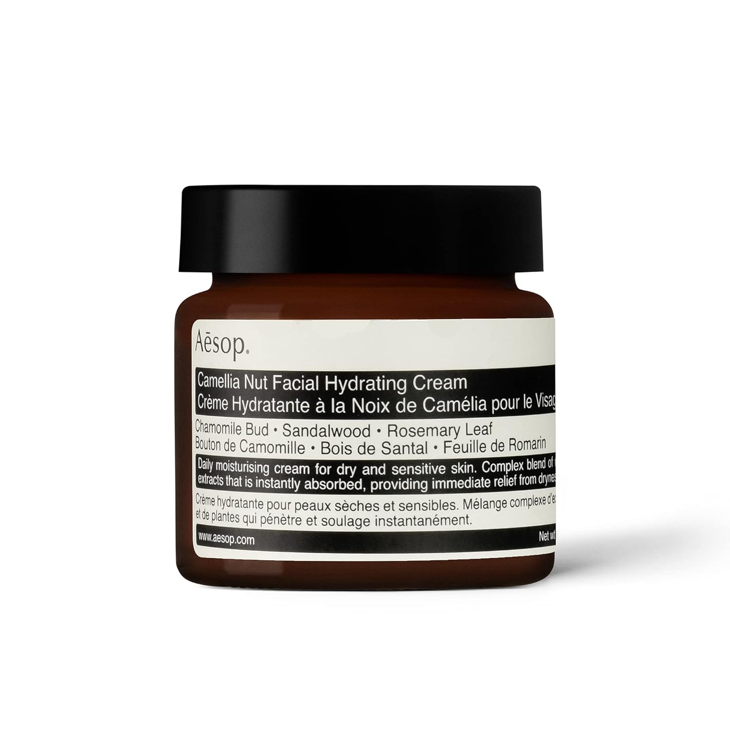 Aesop Camellia Nut Facial Hydrating Cream for Dry Skin Relief