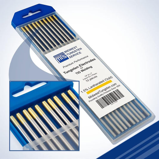 TIG Welding Tungsten Electrodes 10-Pack for Perfect Welds