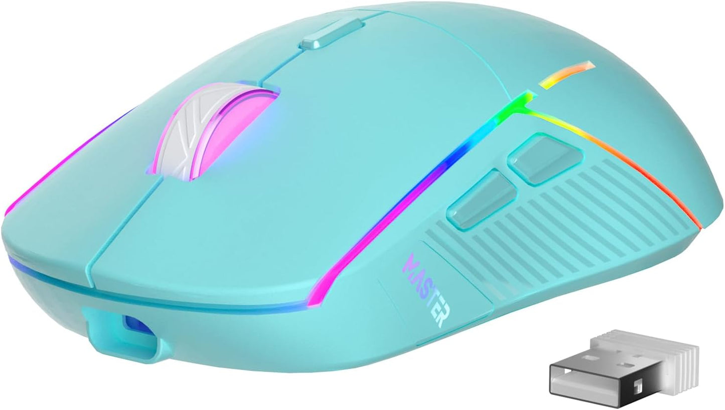 FFJ Wireless Gaming Mouse with 24000 DPI and RGB Lighting