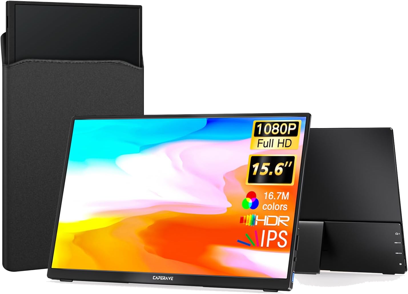 15.6 inch Portable Monitor for Gaming and Travel Convenience