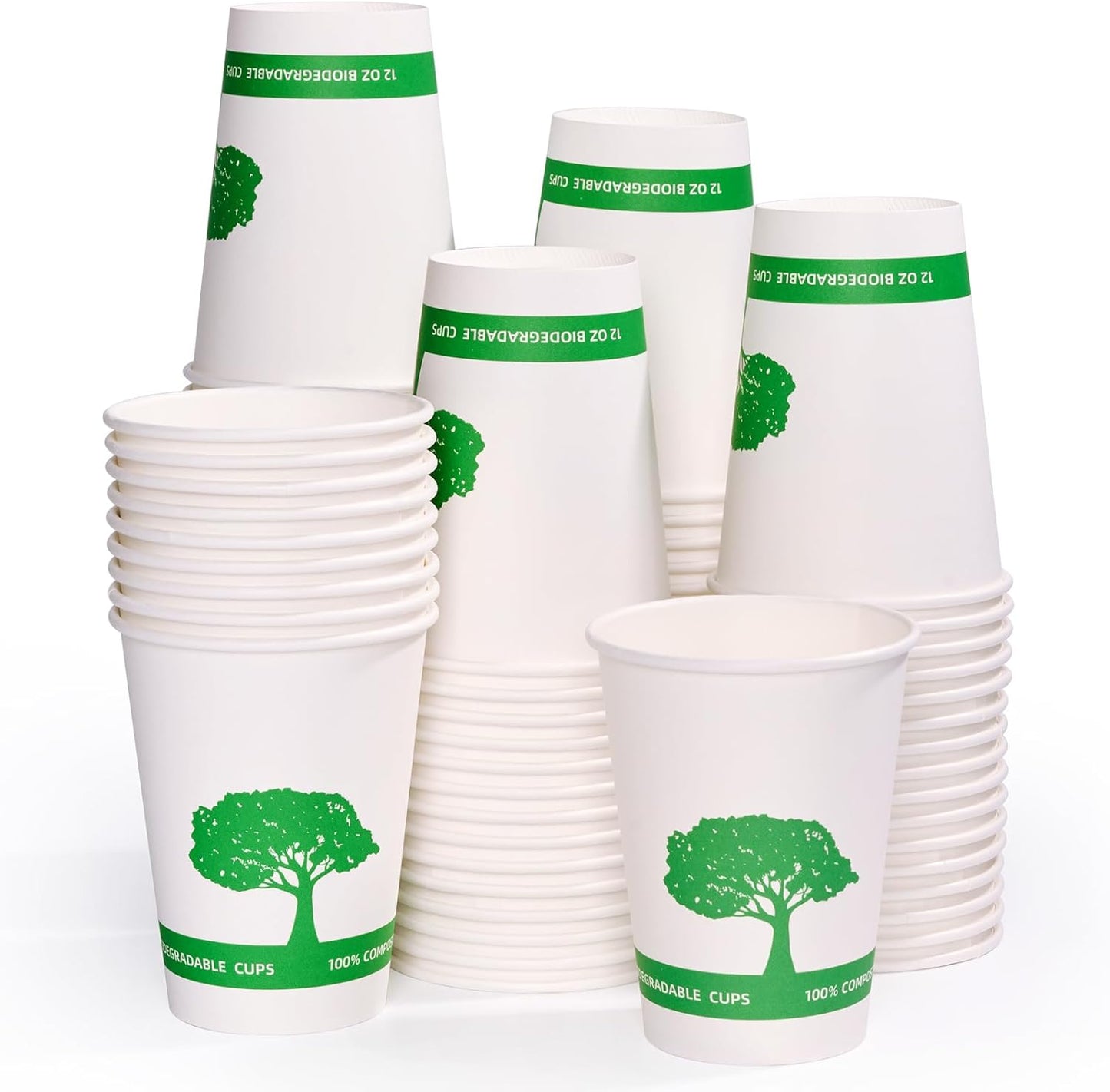 Vplus 270 Pack Compostable Paper Cups for Eco-friendly Events