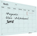 Magnetic Glass Monthly Calendar Whiteboard 48x36 - Frameless