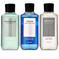 Bath and Body Works 3 Pack 2-in-1 Hair + Body Wash - Trio for Men