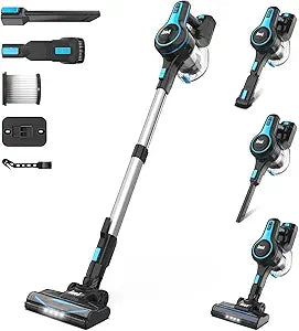 INSE Cordless Vacuum Cleaner with Powerful Suction and Runtime