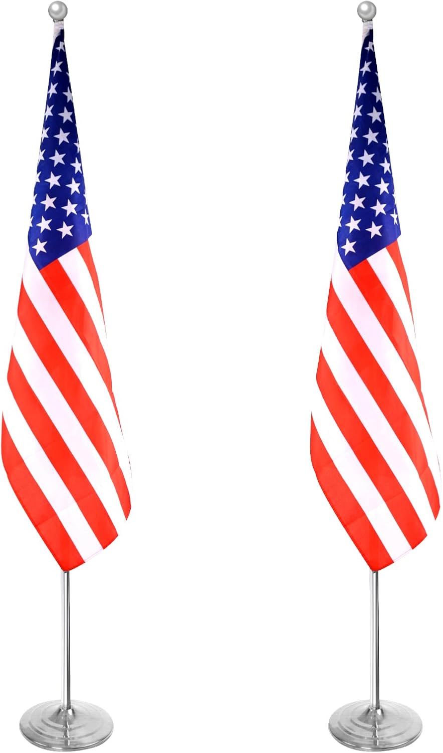 Indoor Flagpole Kit with Weighted Base for Stability and Durability