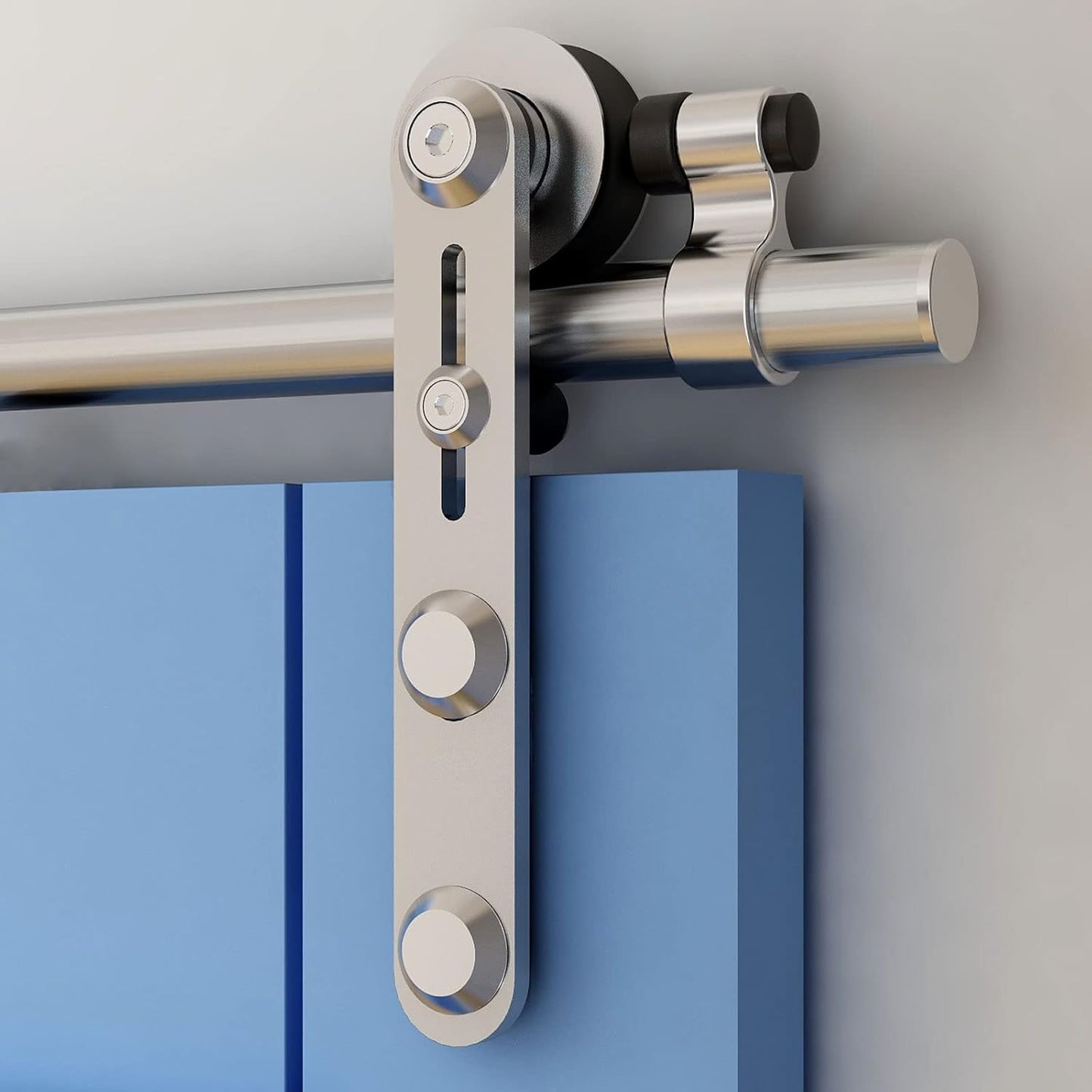 TSMST 5.5FT Sliding Barn Door Hardware Kit for Wood Doors
