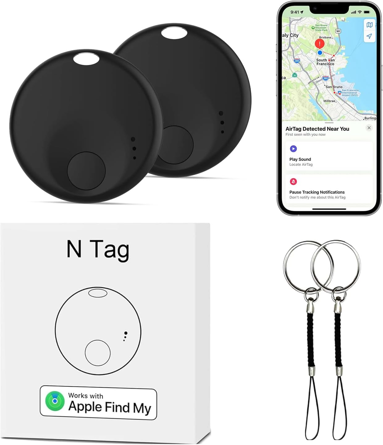 Smart Bluetooth Tracker Set - Find Lost Items Easily!