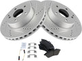 Front Ceramic Brake Pad & Rotor Kit for 2012-15 Mercedes C250/C300