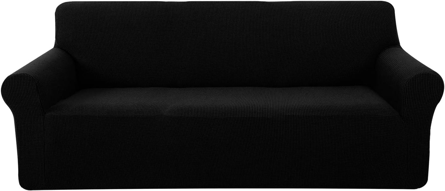 U-NICE HOME Stretch Couch Cover for 3 Cushion Sofa Protection