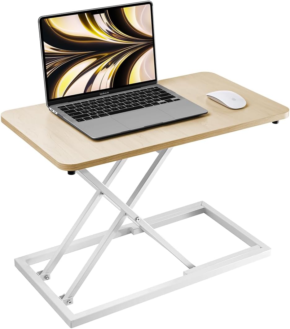 Omhuzsyo Standing Desk Converter for Ergonomic Office Use