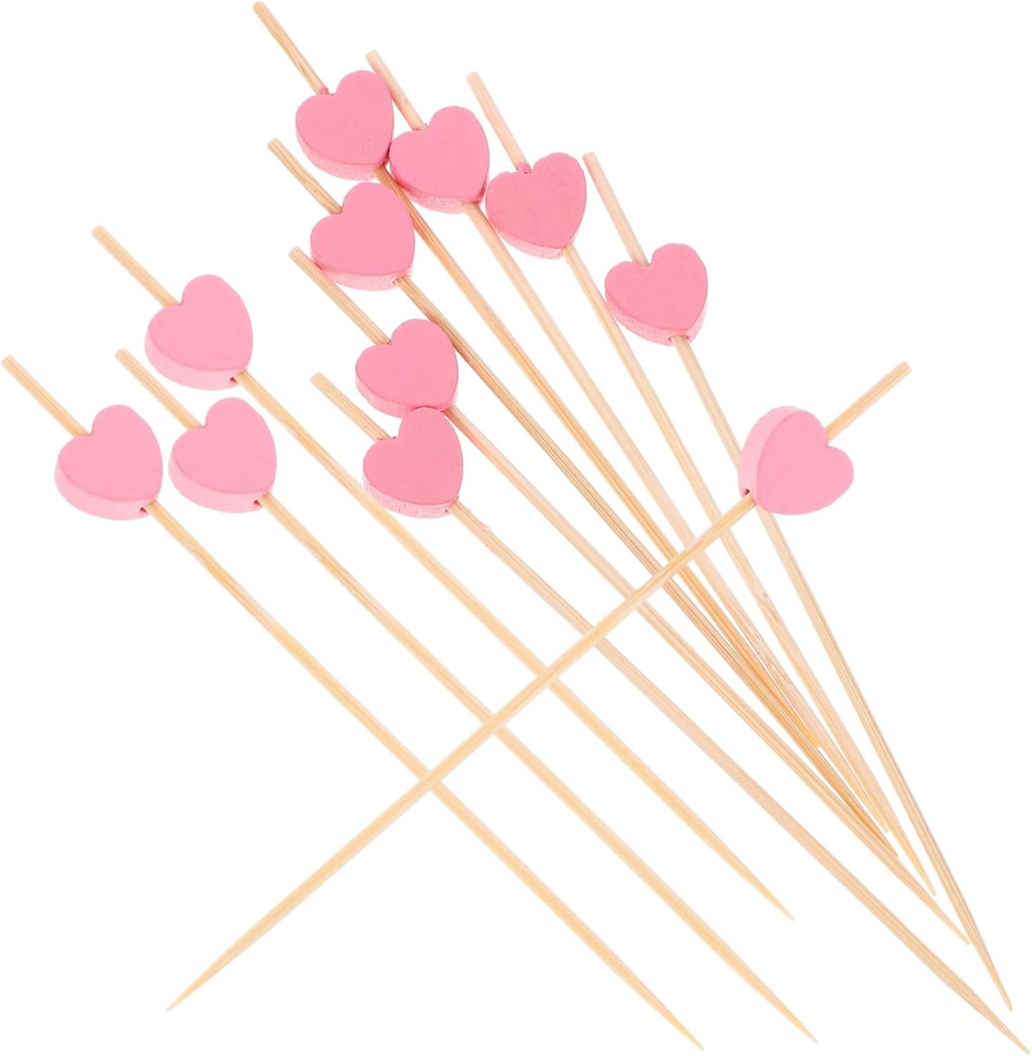 CRAFTHROU 100pcs Love Fruit Picks: Versatile Party Kit