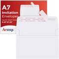 ACSTEP 5x7 Envelopes 500 Pack - Self Seal White A7 Envelopes