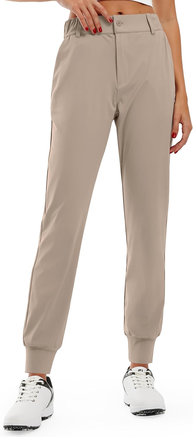 Libin Women's 4-Way Stretch Golf Joggers for Comfort and Style