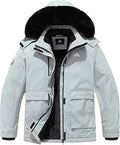 MOERDENG Women's Plus Size Waterproof Winter Coat - Warm, Windproof