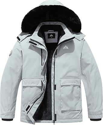 MOERDENG Women's Plus Size Waterproof Winter Coat for Skiing
