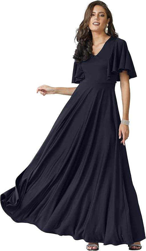KOH KOH Womens Long Elegant Bridesmaid Evening Cocktail Dress