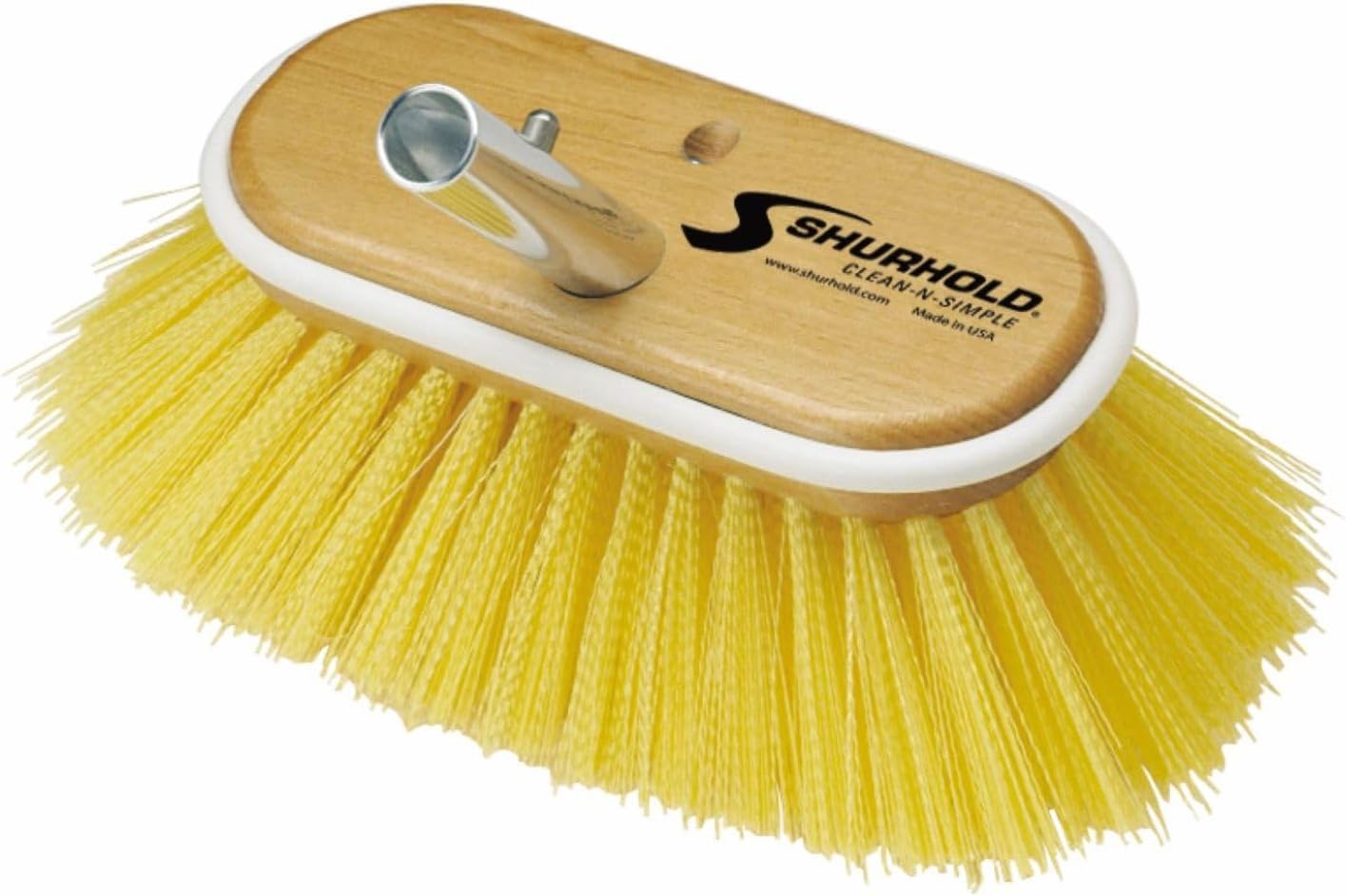 Shurhold 6in Polystyrene Medium Bristle Deck Brush for Cleaning