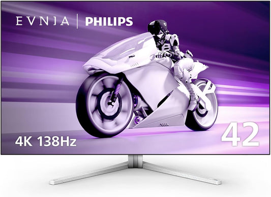 Philips 41.5 4K OLED Gaming Monitor - Ultra-Fast 138Hz Refresh & 0.1ms Response