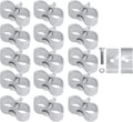 16 Sets Dog Kennel Panel Clamps 1-3/8 in - Heavy-Duty Galvanized Ties