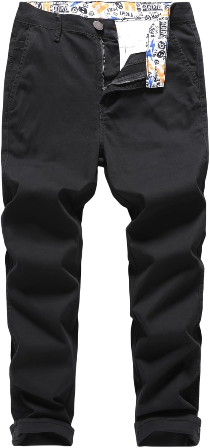 Men's Slim-Fit Stretch Cotton Chino Pants for Every Occasion
