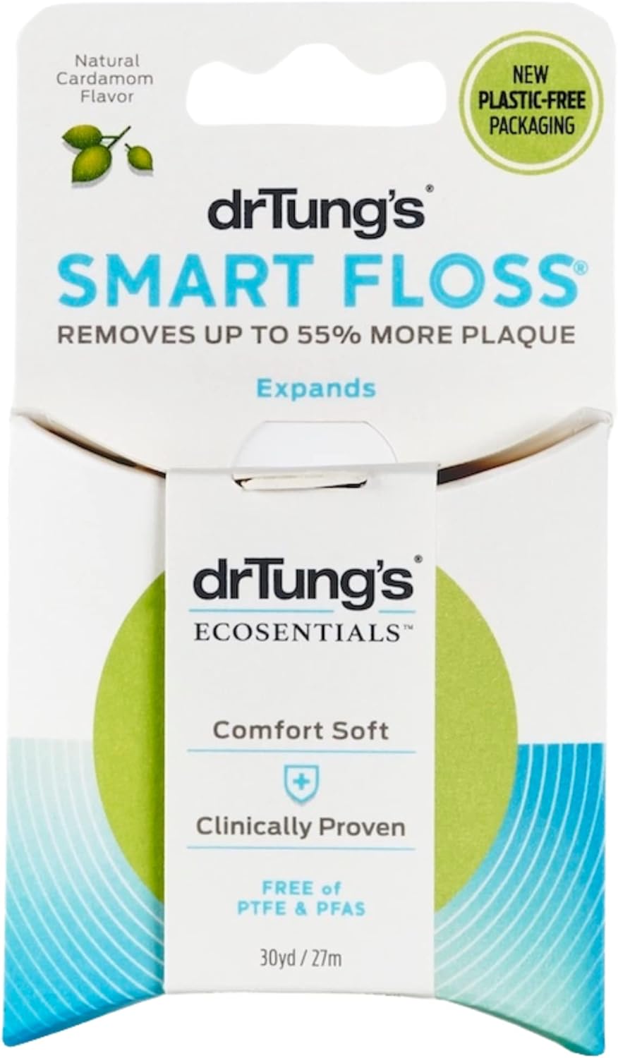 DrTung's Natural Expanding Floss - Cardamom Flavor, Gentle Care