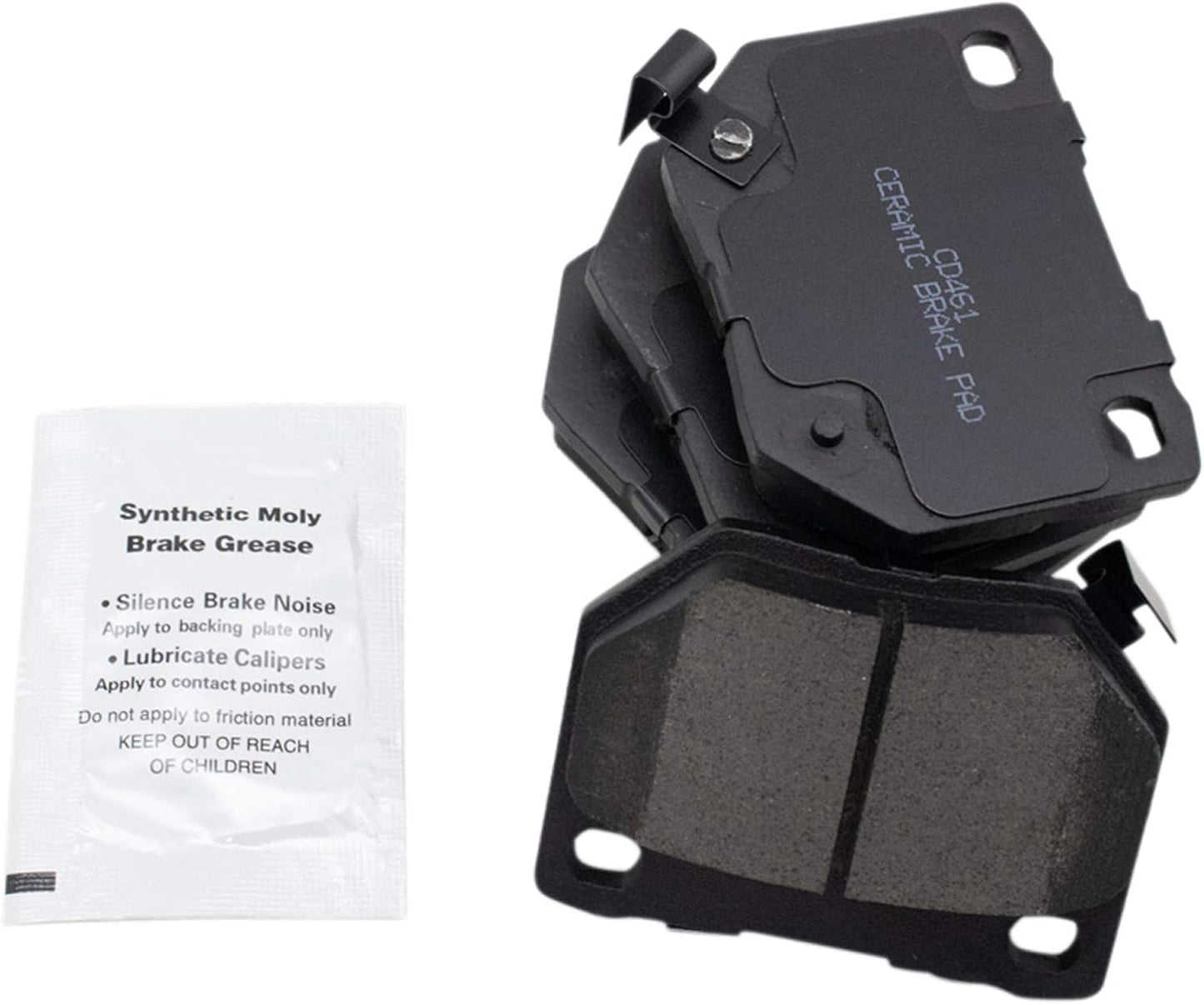 TRQ Rear Brake Pads Ceramic for 1990-1996 Nissan 300ZX & More