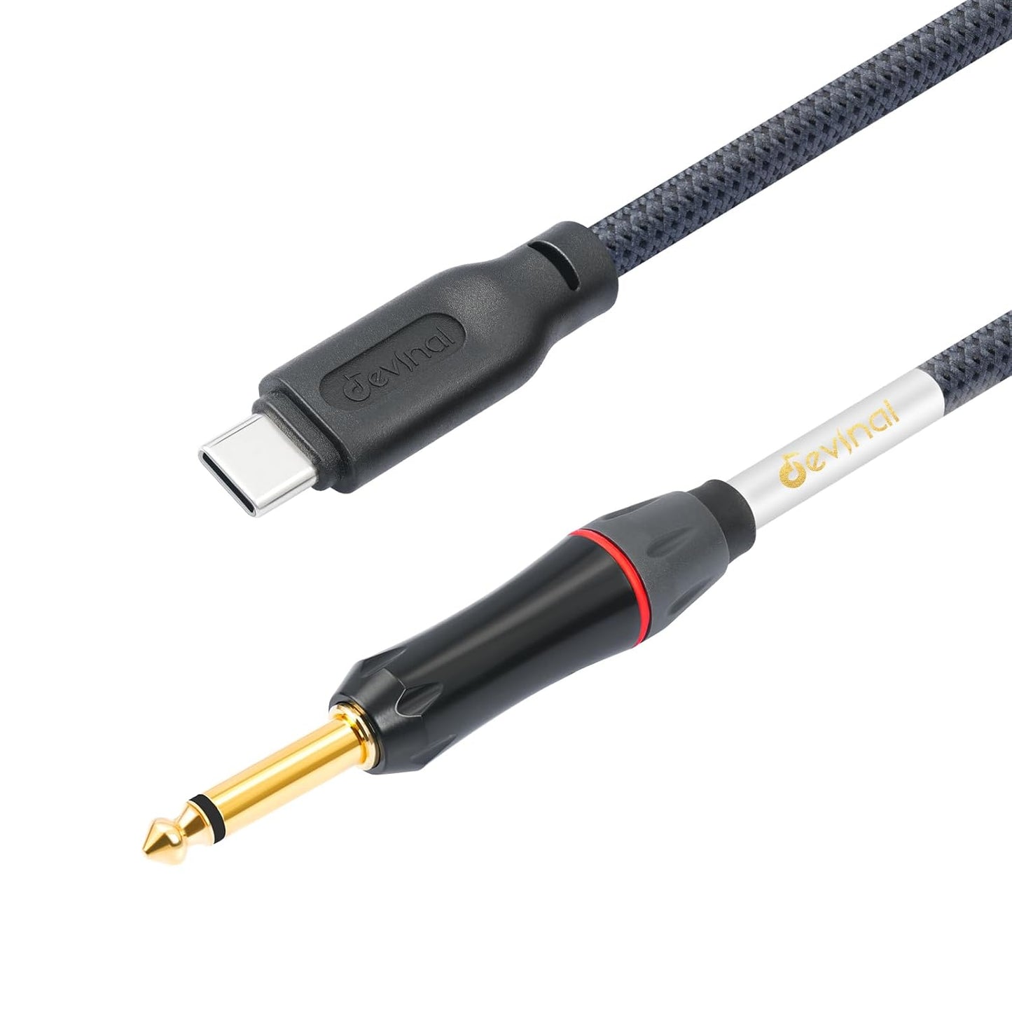 Devinal Gold-Plated USB-C Guitar Record Cable