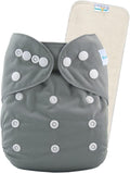 babygoal Reusable Cloth Diaper with Insert for Baby Boys and Girls