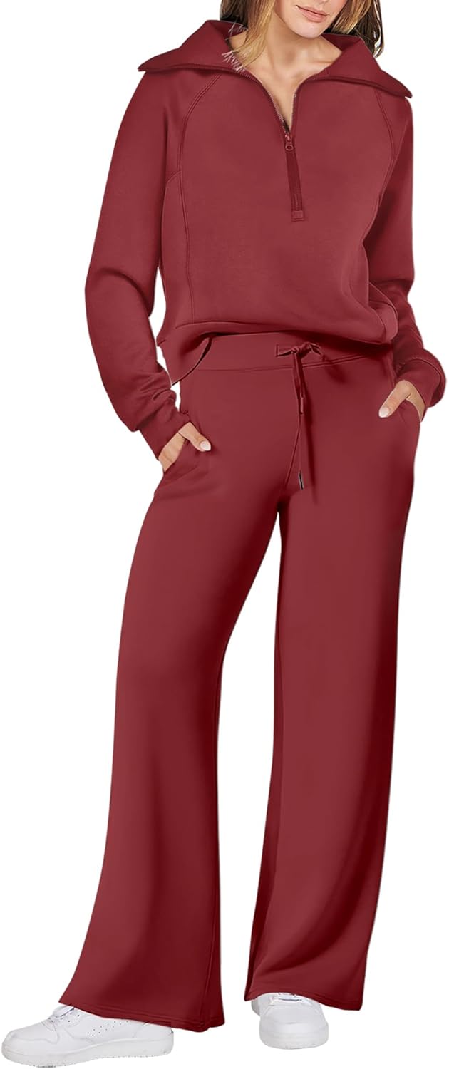 Stylish 2 Piece Outfits for Women - Fall Fashion Lounge Set