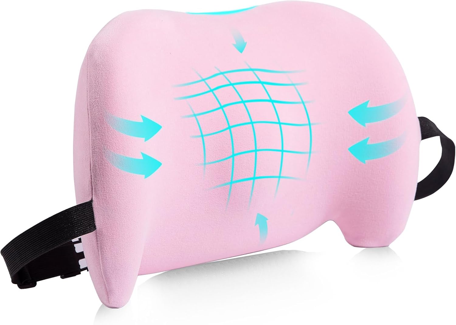 Pink Lumbar Support Pillow - Pain Relief & Comfort!