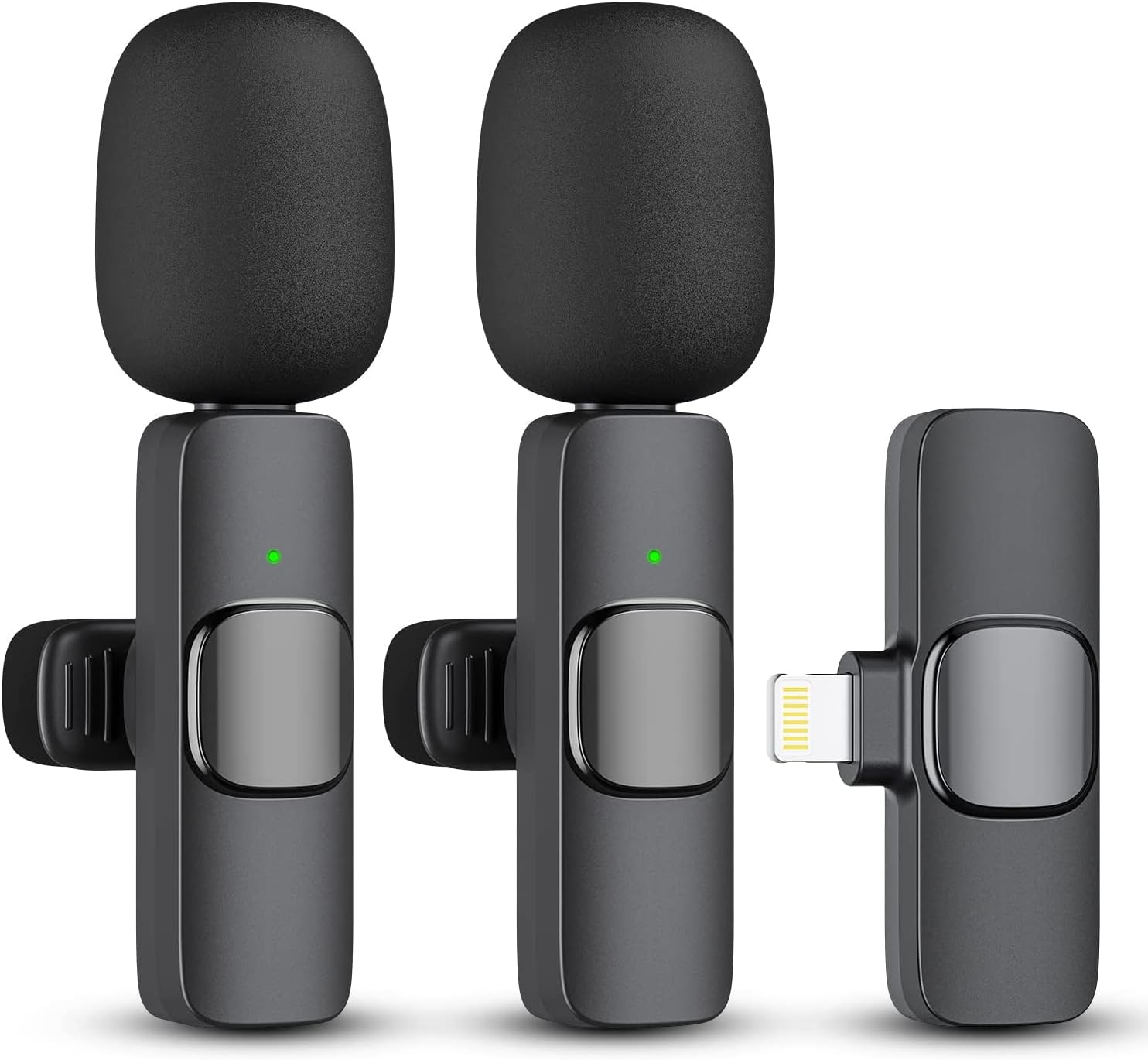 Wireless Lapel Mics Set for iPhone - Pro Quality Audio