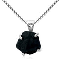 Genuine Raw Spinel Gemstone Pendant Chain Necklace - Everyday