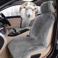 Real Genuine Sheepskin Car Seat Cover - Thick Plush Comfort