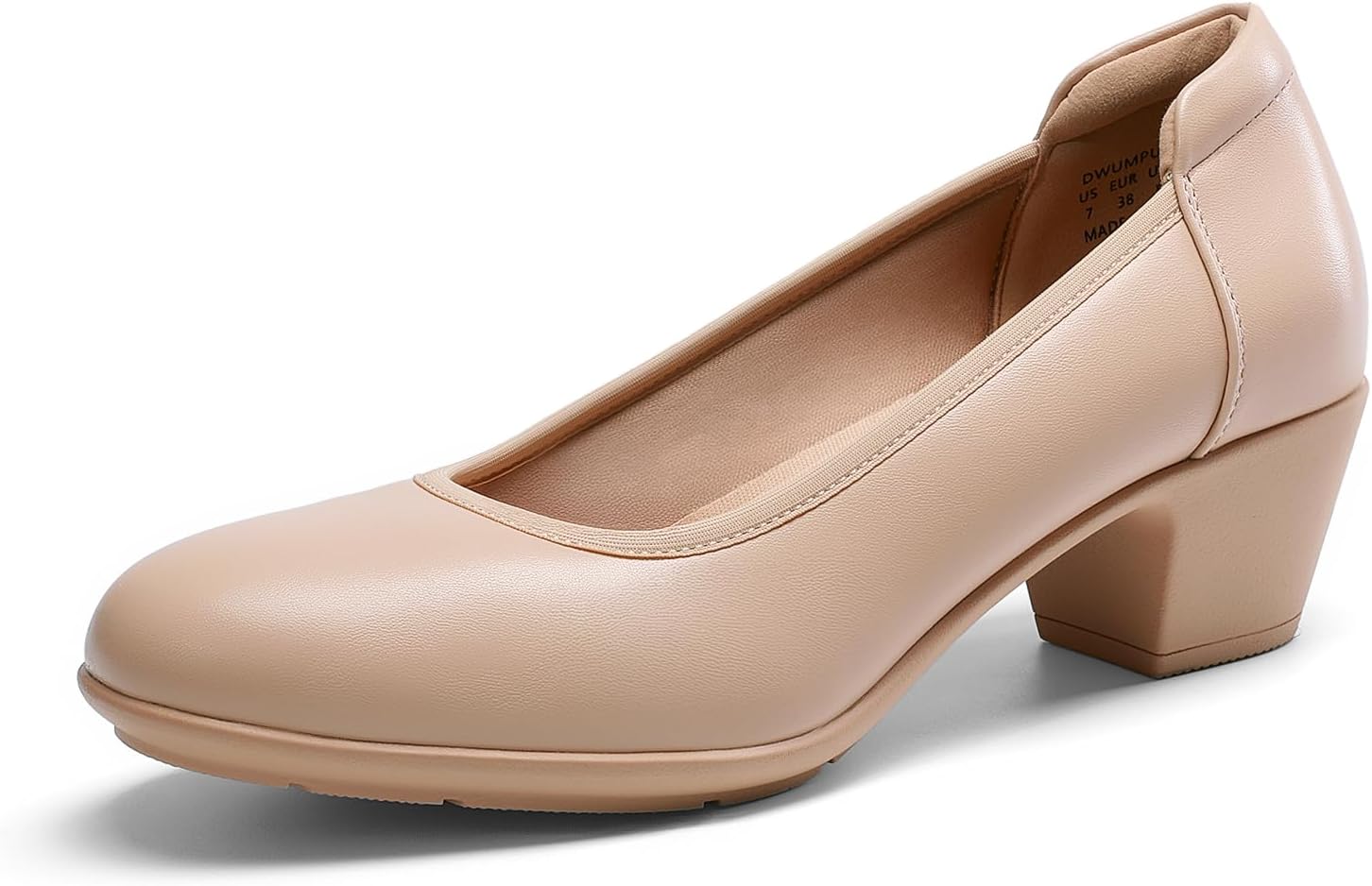 DREAM PAIRS Women's Low Chunky Heels for Office Comfort
