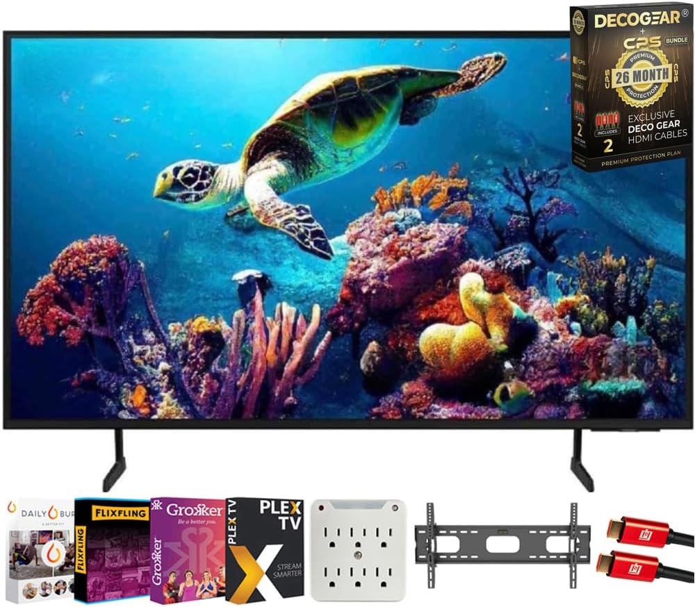 Samsung 50 Crystal UHD 4K TV Bundle - 26Mo Protection, Movies & More